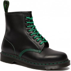 Dr.Martens 1460 Black Smooth Contrast Green Stitch
