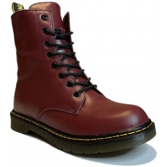 Dr. Martens 1460 Smooth Cherry Red Narrow Fit с Мехом