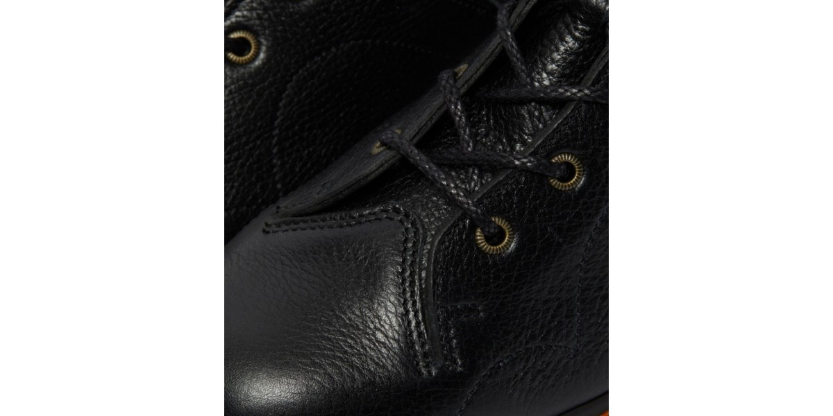 Dr. Martens Church Vintage Smooth Black Leather