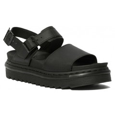 Dr. Martens Voss Black Leather Strap Sandals