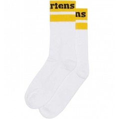 Носки Dr Martens Athletic Logo белые с желтым